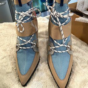 Steve Madden ILLUSION BLUE MULTI Size 12 high heel shoes